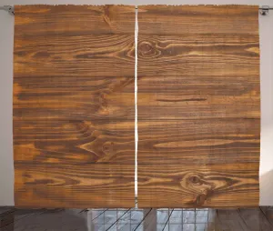 Деревянная штора ABAKUHAUS в деревенском стиле, дизайн Натуральное лесное дерево, универсальная ленточная штора для гостиной с петлями и крючками, 280 x 225 см, коричневый цвет Abakuhaus