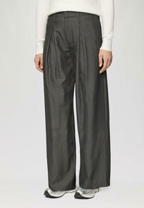 Брюки NADELSTREIFEN MIT KONTRASTDETAIL AM BUND QS, белый