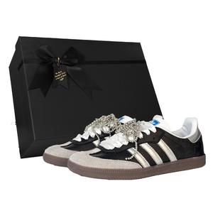 Adidas Originals Кроссовки SAMBA OG низкие для скейтбординга унисекс серебристый черный