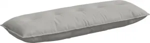 Подушка для спины светло-серая, 140 x 50 см, микрофибра vidaXL