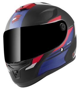 Шлем FC-Moto ff114b zeron, Black Matt/Red/Blue/White