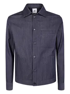 Рубашка-куртка с карманами Pt Torino, синий
