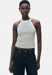 Топ Mango, темно-синий