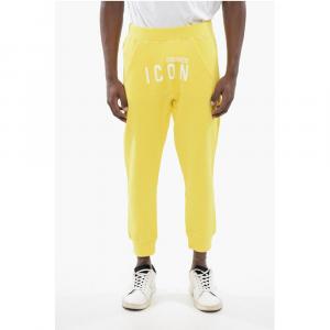 Джоггеры ICON из хлопка с принтом Dsquared2, Yellow