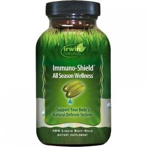 Immuno-Shield All Season Wellness 100 мягких гелевых капсул Irwin Naturals