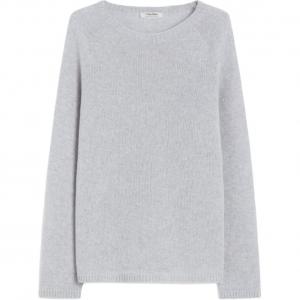 MaxMara Свитер женский Pearl Gray с круглым вырезом Moderate Others