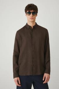Льняная рубашка Medicine, коричневый