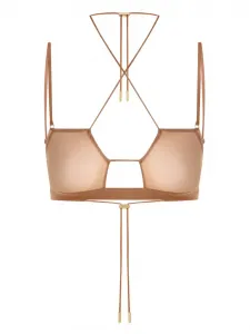 Бралетт с перекрестными бретелями на спине Maison Close, нейтральный