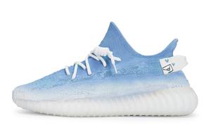 Кроссовки adidas originals Yeezy Boost 350 V2 Lifestyle Shoes Unisex Low-top White/Royal Blue/Fern Green, синий/белый