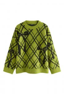 Джемпер Next REGULAR FIT , Bright Green Bow Check/Green