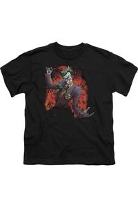 Футболка с коротким рукавом для детей "Бэтмен и Джокер" Gildan, черный