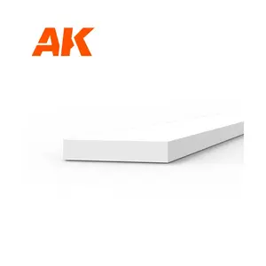 Полоса стирола - 0,75 х 4 х 350 мм., High Quality Modeling Styrene