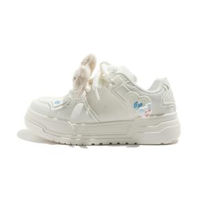 Женские легкие дышащие низкие кеды Balance для скейтбординга MEAKKEA, белый