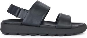 Модные сандалии на липучке для мальчиков Geox, черный