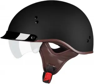 Ретро мотоциклетный шлем с солнцезащитным козырьком, винтажный шлем для скутера, защитный шлем, полушлемы, сертифицированные по стандарту ECE 22.06, для мужчин и женщин, шлем-джет GJCKOPIUFA, G