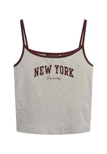 Топ Superdry Essentials, светло-серый