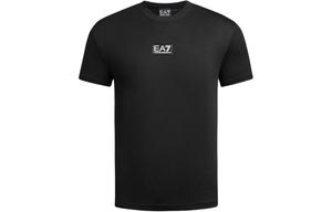 Футболка мужская черная EA7 SS24 EMPORIO ARMANI