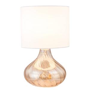 Настольная лампа Loistaa Salo IV, хлопковая ткань / стекло - 1-светлый - янтарный