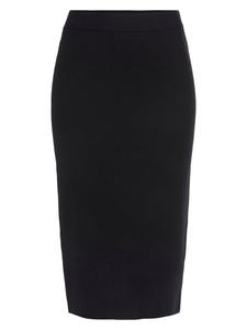 Юбка до колена LASCANA Strickrock, черный