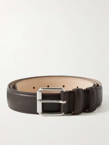 Кожаный ремень Paris шириной 3 см A.P.C., коричневый