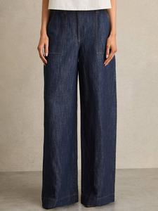 Широкие брюки Ashby Linen Rich Reiss, Indigo