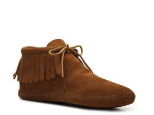 Мокасины Minnetonka Classic Fringe, коричневый
