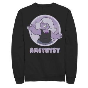 Мужской флисовый топ с аметистовым значком из мультфильма «Вселенная Стивена» Licensed Character