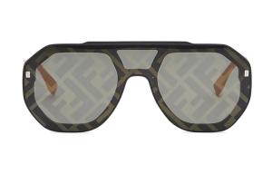 Солнечные очки мужские жёлтые FENDI