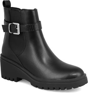 Женские ботильоны MIA Elis на танкетке с пряжкой на щиколотке, Black