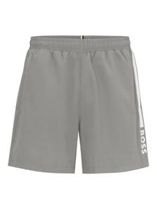 BOSS Плавки с изображением дельфина, светло-серые