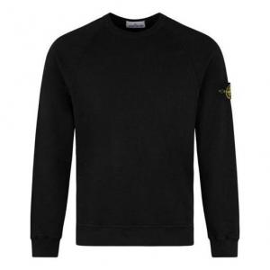 Толстовка logo patch crewneck sweatshirt 'black' Stone Island, черный