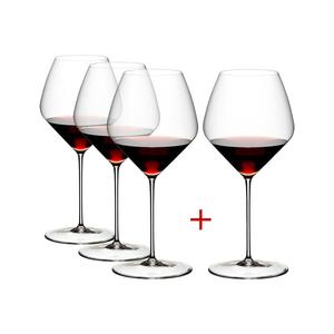 RIEDEL, КОМПАНИЯ ПО ПРОИЗВОДСТВУ БОКАЛОВ ДЛЯ ВИНА, Бокал для красного вина Pinot Noir / Nebbiolo, бокалы Veloce, 763 мл, набор из 4 штук, прозрачные Riedel The Wine Glass Company, прозрачный