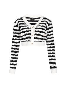 Женский кардиган в бежево-черном цвете faina