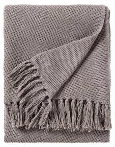 Хлопковое одеяло benuta Ezra, 125x1x150 см, серый