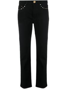Chiara Ferragni прямые джинсы с заклепками, черный