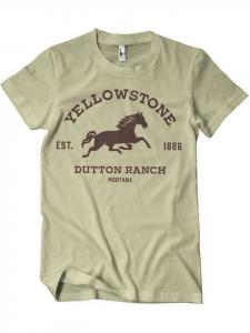 Футболка цвета хаки yellowstone