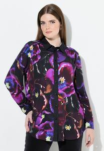 Блуза Ulla Popken SHIRT, Lavender/Blue