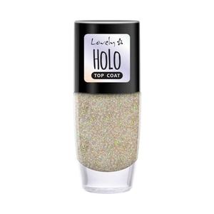 Голографический топ для ногтей, 8 мл Lovely, Holo Top Coat