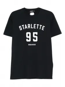 Футболка с надписью DSQUARED2, черный