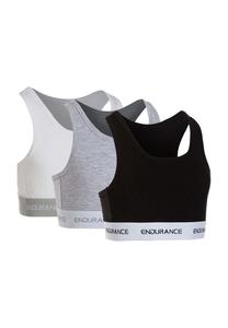 Комплект спортивных бюстгальтеров Vibow Jr. (3 шт.) с широкой полосой под грудью ENDURANCE, цвет Multi Color