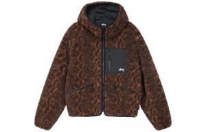 Мужская бархатная куртка Stussy, цвет Brown