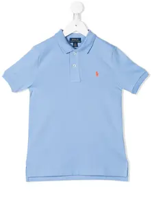 Рубашка-поло с вышитым логотипом Polo Ralph Lauren Kids, синий
