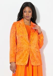 Блейзер DROPLET PRINT Ulla Popken, оранжевый