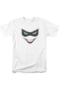 Футболка с коротким рукавом для взрослых Batman Harley Face Gildan, белый