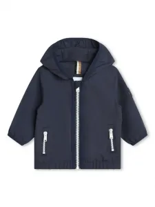 Ветровка с капюшоном и логотипом BOSS Kidswear, синий