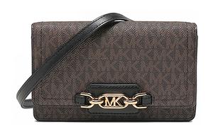 MICHAEL KORS Коричневая женская сумка-клатч из искусственной кожи на плечо