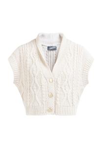 Вязаный жилет DreiMaster Vintage, белый