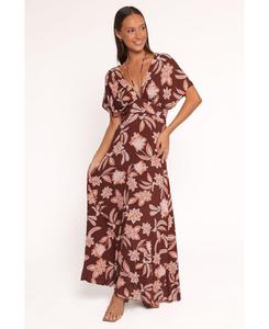 Женское платье миди Yolande Petal and Pup, Orange floral