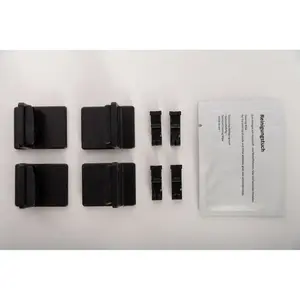 Клеевой держатель для крепления натянутых плиссе на оконной раме K-Home, черный