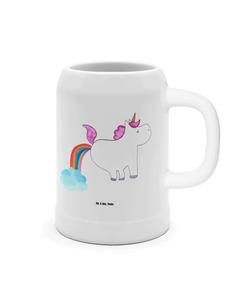 Пивная кружка единорог пукает без слов в белом Mr. & Mrs. Panda